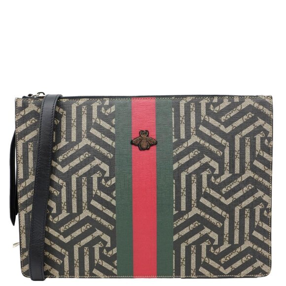 Gucci  Caleido GG Supreme Web Canvas Crossbody Bag Black 429004 - Picture 1 of 12